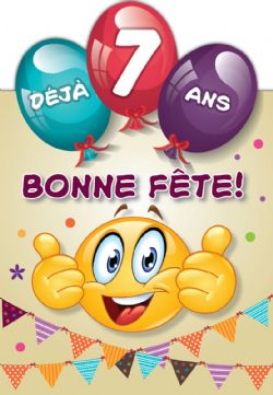 7 ANS - DÉJÀ 7 ANS, BONNE FÊTE! - DE MILLBROOK